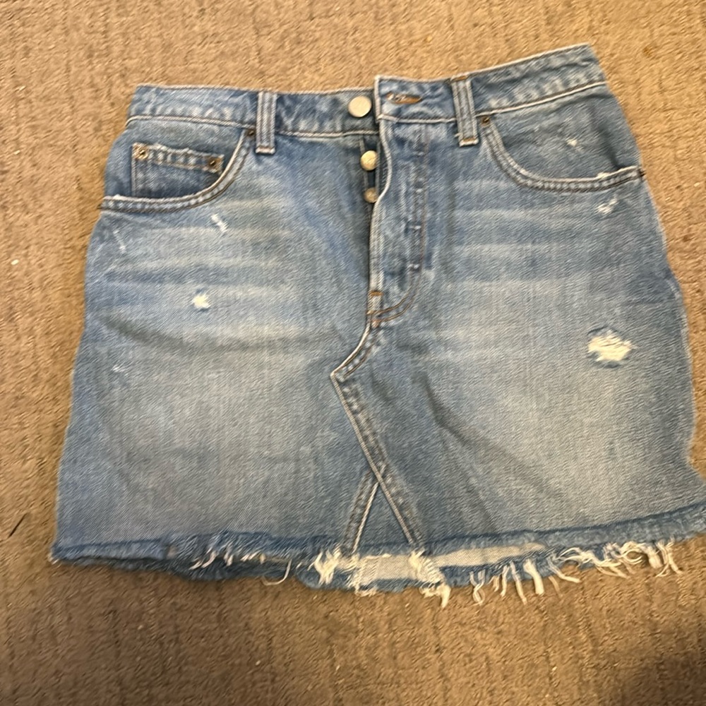 Reformation denim skirt
